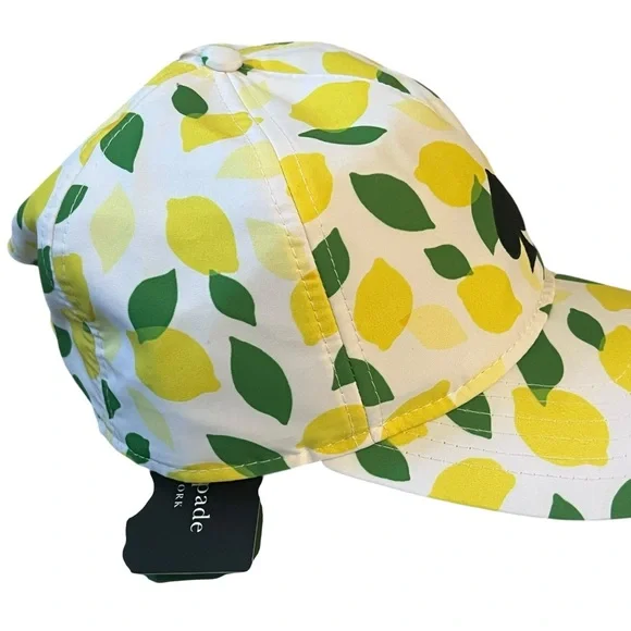 Kate Spade Lemon Print Hat - Yellow and Green kate spade | Accessories | Kate Spade Lemon Print Baseball  main image 3